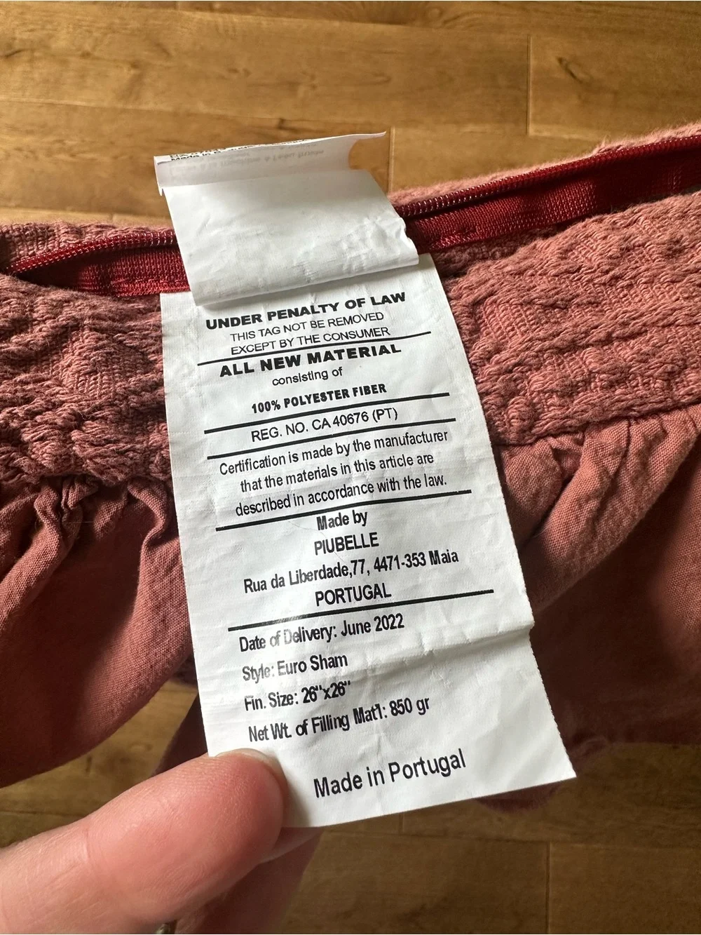 Piubelle euro sham